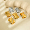 Wholesale Geometric Stainless Steel 18K Gold Plated Earrings For Women