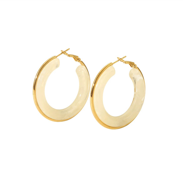 Wholesale Geometric Stainless Steel 18K Gold Plated Earrings For Women