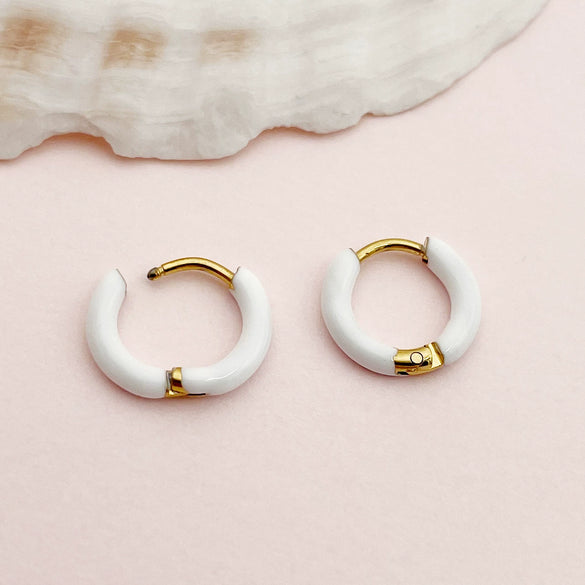 Wholesale Geometric Stainless Steel 14K Gold Plated Earrings For Women