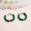 Wholesale Geometric Stainless Steel 14K Gold Plated Earrings For Women