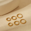 Wholesale Geometric Stainless Steel 18K Gold Plated Earrings For Women