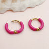 Wholesale Geometric Stainless Steel 14K Gold Plated Earrings For Women