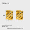 Wholesale Geometric Stainless Steel 18K Gold Plated Earrings For Women
