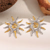 Wholesale Geometric Stainless Steel 18K Gold Plated Earrings For Women