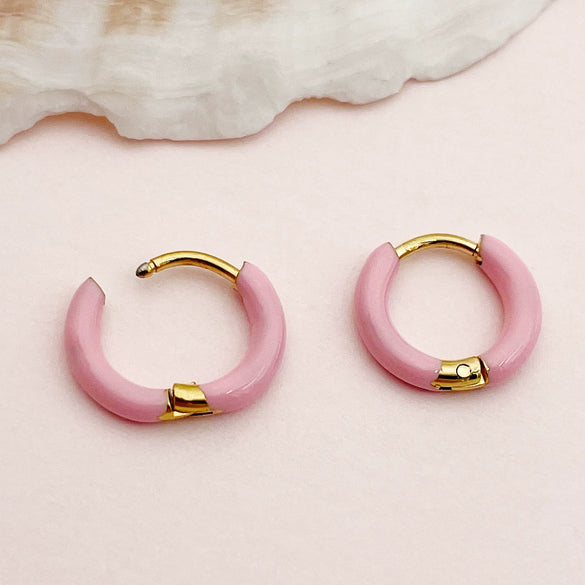Wholesale Geometric Stainless Steel 14K Gold Plated Earrings For Women