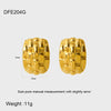 Wholesale Geometric Stainless Steel 18K Gold Plated Earrings For Women