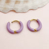 Wholesale Geometric Stainless Steel 14K Gold Plated Earrings For Women