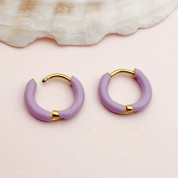 Wholesale Geometric Stainless Steel 14K Gold Plated Earrings For Women