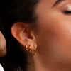 Wholesale Geometric Stainless Steel 18K Gold Plated Earrings For Women