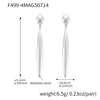 Wholesale Geometric 316L Stainless Steel 18K Gold Plated Electroplated Fashion Earrings For Women