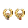 Wholesale Geometric Stainless Steel 18K Gold Plated Hoop Earrings For Women Light Luxury Style