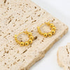 Wholesale Geometric Stainless Steel 18K Gold Plated Ins Style Earrings For Women