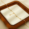 Wholesale Geometric Stainless Steel 18K Gold Plated Oshaped Chain Tassel Yshaped Necklace For Women