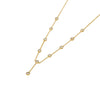 Wholesale Geometric Stainless Steel 18K Gold Plated Oshaped Chain Tassel Yshaped Necklace For Women