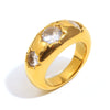 Wholesale Geometric Stainless Steel 18K Gold Plated Ring Bracelet