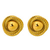 Wholesale Geometric Stainless Steel 18K Gold Plated Round Earrings For Women
