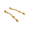 Wholesale Geometric Stainless Steel 18K Gold Plated Water Drop Earrings For Women