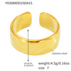 Wholesale Geometric Stainless Steel 18K Gold Plated Women's Finger Ring