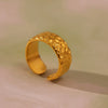 Wholesale Geometric Stainless Steel 18K Gold Plated Women's Finger Ring