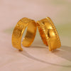 Wholesale Geometric Stainless Steel 18K Gold Plated Women's Finger Ring
