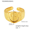 Wholesale Geometric Stainless Steel 18K Gold Plated Women's Finger Ring