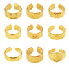 Wholesale Geometric Stainless Steel 18K Gold Plated Women's Finger Ring