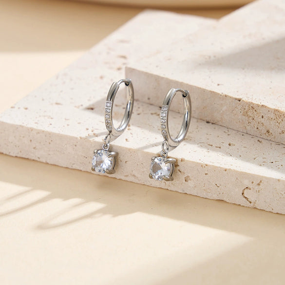 Wholesale Geometric Stainless Steel 18K Goldplated Earrings For Women