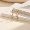 Wholesale Geometric Stainless Steel 18K Goldplated Earrings For Women