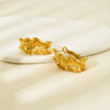 Wholesale Geometric Stainless Steel 18K Goldplated Waterproof Ear Clips Earrings For Women