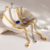 Wholesale Geometric Stainless Steel 18K Goldplated Zircon Bracelet For Women Light Luxury Jewelry