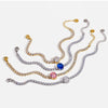 Wholesale Geometric Stainless Steel 18K Goldplated Zircon Bracelet For Women Light Luxury Jewelry