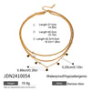 Wholesale Geometric Stainless Steel Pendant Necklace With Green Diamond Electroplated Treatment