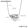 Wholesale Geometric 316L Stainless Steel Plated 18K Gold Pendant Snake Bone Necklace