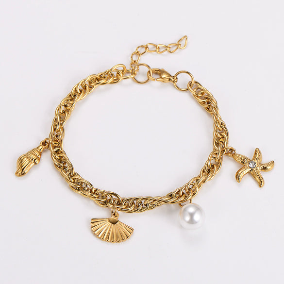 Wholesale Geometric Stainless Steel Polish Bracelet For Men