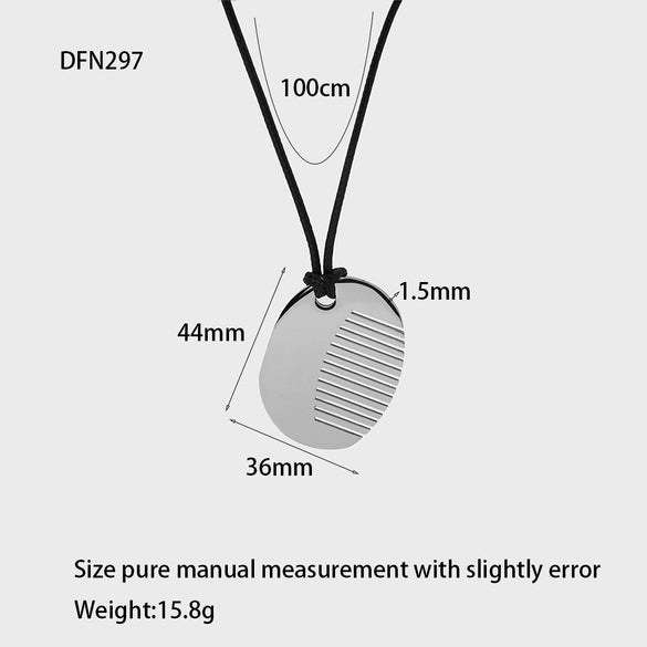 Wholesale Geometric Stainless Steel Polished Comb Pendant Necklace For Women