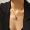 Wholesale Geometric Stainless Steel Real Gold Plated Twist Chain Necklace Unisex Ins Style Minimalist Vintage Jewelry