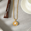 Wholesale Geometric Stainless Steel Real Gold Plated Twist Chain Necklace Unisex Ins Style Minimalist Vintage Jewelry