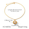 Wholesale Geometric Stainless Steel Real Gold Plated Twist Chain Necklace Unisex Ins Style Minimalist Vintage Jewelry