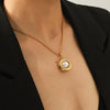 Wholesale Geometric Stainless Steel Real Gold Plated Twist Chain Necklace Unisex Ins Style Minimalist Vintage Jewelry