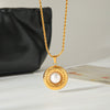 Wholesale Geometric Stainless Steel Real Gold Plated Twist Chain Necklace Unisex Ins Style Minimalist Vintage Jewelry