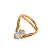 Wholesale Geometric Stainless Steel Ring Electroplated Light Luxury Highend Unisex Jewelry