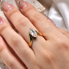 Wholesale Geometric Stainless Steel Ring Electroplated Light Luxury Highend Unisex Jewelry