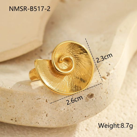 Wholesale Geometric Stainless Steel Ring For Women With Light Luxury Style And Electroplating Design