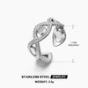 Wholesale Geometric Stainless Steel Ring 18K Gold Plated