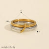 Wholesale Geometric Stainless Steel Ring Simple Style Electroplated Unisex