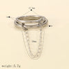 Wholesale Geometric Stainless Steel Ring Simple Style Electroplated Unisex