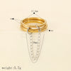 Wholesale Geometric Stainless Steel Ring Simple Style Electroplated Unisex