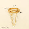 Wholesale Geometric Stainless Steel Ring Simple Style Electroplated Unisex