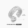 Wholesale Geometric Stainless Steel Ring With 18K Gold Plated Electroplating For Women