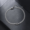 Wholesale Geometric Stainless Steel Triangle Chain Bracelet Handmade Unisex